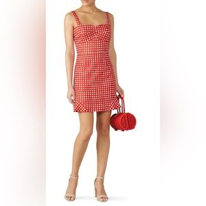 Hutch McKenzie Red Gingham Sleeveless Dress